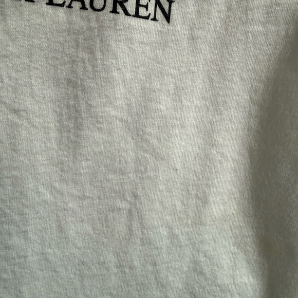 Polo by Ralph Lauren Kids White Long Sleeve Tee with Christmas Tree Bear Graphic - Picture 4 of 6